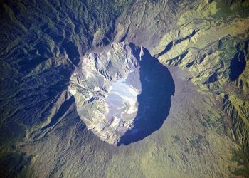 Volván Tambora en Indonesia
