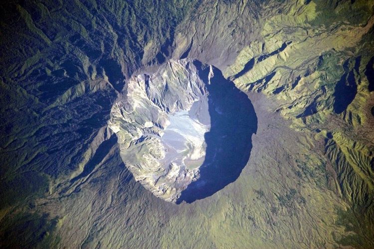 Volván Tambora en Indonesia